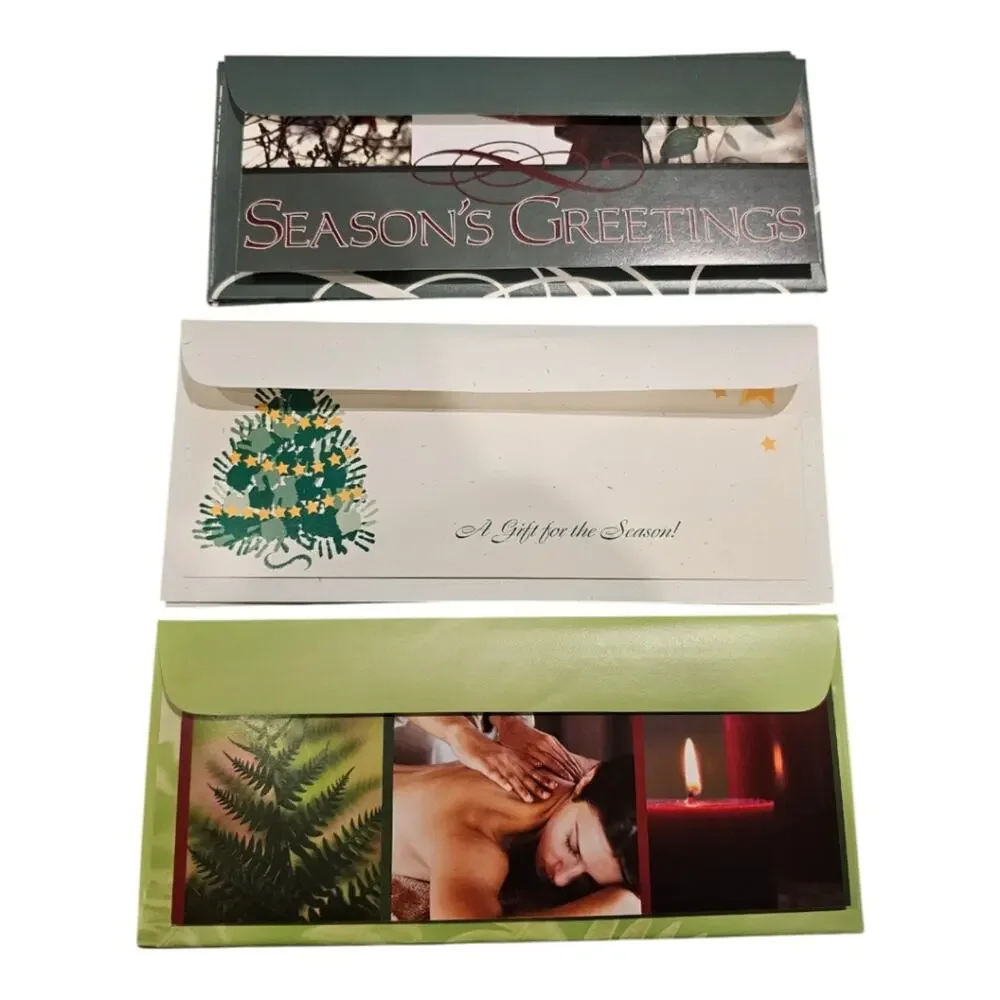 Holiday Season Professional Massage Therapist Gift Certificates Bundle of 15